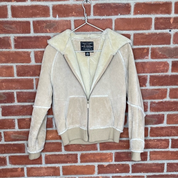 Vintage genuine leather zip up jacket - Picture 1 of 9